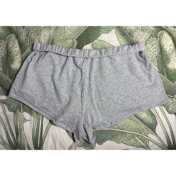 Victoria's Secret Heather Grey Angel Wing Cotton Mini Pajama Shorts Size Large - Picture 8 of 8